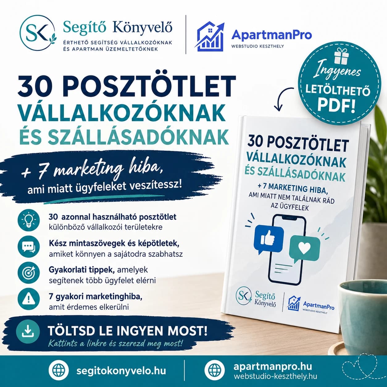 30 POSZTÖTLET VÁLLALKOZÓKNAK ÉS SZÁLLÁSADÓKNAK