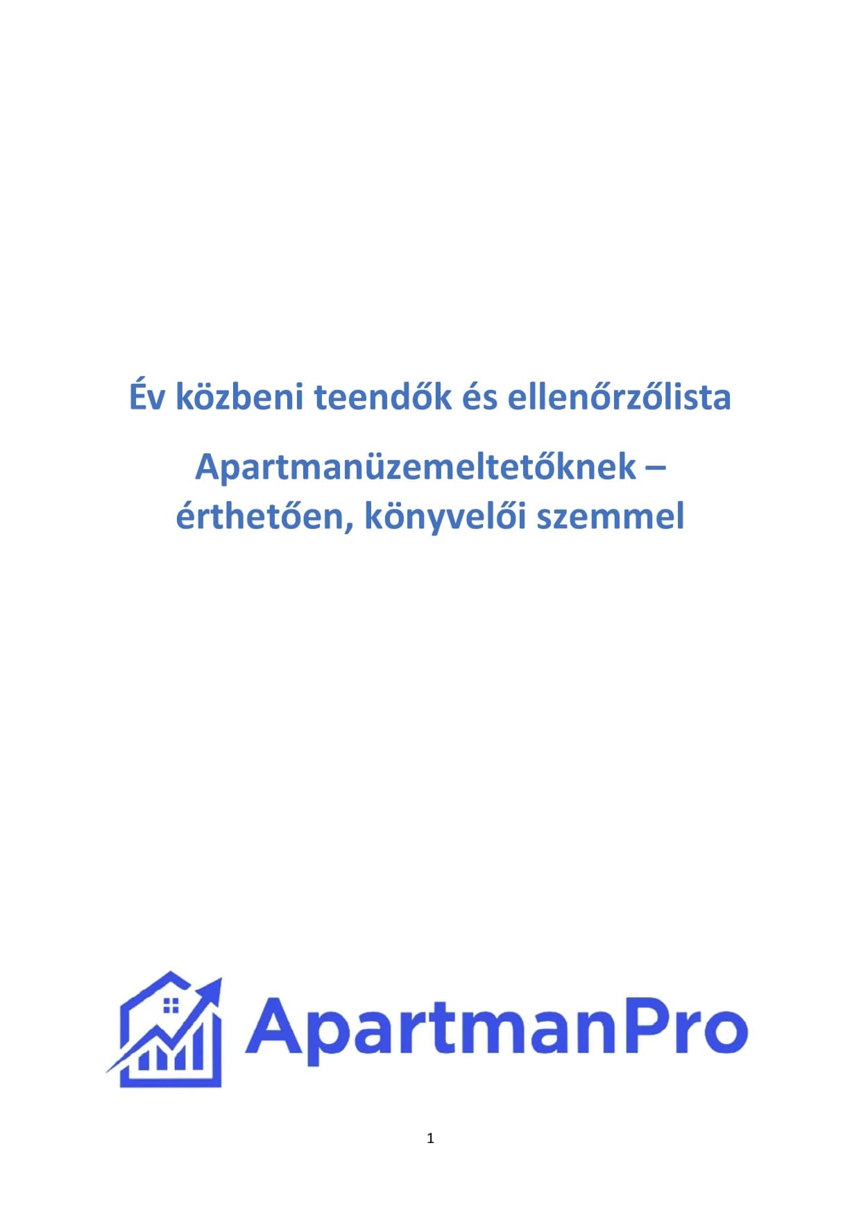 Apartman- Év közbeni teendők és ellenőrzőlista